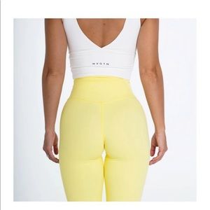 NVGTN Yellow Canary Signiture Leggings